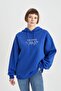 Oversize Fit Hooded Thick Sweatshirt B4062ax23au