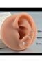 316l surgical zircon solitaire tragus helix conch cartilage lobe compatible piercing - 3
