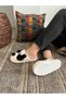 Silent Sole Dog Plush Fluffy Daily Wearable House Slippers Bohça Çeyiz - 2