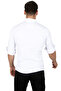Men's White Lycra Snap Fastener Double Pocket Shirt with Stitching Detail 2300419 - 6
