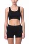 Women's Black Tactel Breathable Seamless Shorts
