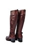 Brown Genuine Leather Boots505008041-1 - 6