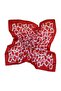 140x140 Geometric Pattern Shawl Scarf Red