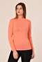 Half Fisherman Long Sleeve Viscose Salmon Bodysuit