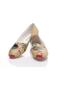 Women's Printed-Colored Ballerinas