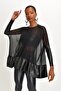 Women's Black Tulle Tunic Dress