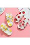Unisex Children's White Ultra Soft Pineapple Pattern Look Pool Sea Bath and Beach Slippers Step by Step - 5