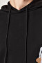 Black Hooded Back Printed Sweatshirt - Regular Fit TMNAW24SW00194 - 3