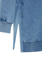Mavi Yıkamalı Yanı Yırtmaç Detaylı Oversize Örme Sweatshirt TCTSS23TW00062 - 8