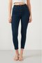 Dark Blue High Waist Super Skinny Jeans Women's Jeans - 2