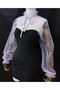 Amy evening dress tulle shawl neck collar lilac
