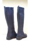 WOMEN'S GENUINE LEATHER NAVY BOOTS - 3