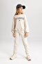 Girl's Oversize Fit Printed Sweatshirt A7426A823Au - 2