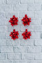 Gift Wrap Ornament Bow Metallic Red 20 Pieces - 3