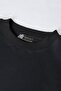 Unisex Black Front Veaven Printed Oversize Thick Two Thread Ribbed Crew Neck Sweatshirt - 2