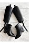 Lopez Women's Boots and Boots with Snap-on Detail - BLACK