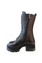 WOMEN'S GENUINE LEATHER BOOTS HIGH HEEL WITH LACES AND ZIPPER MODEL DOMESTIC PRODUCTION - 2