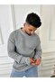 Sweater Oversize Double Layer Chain Knit Natural Cotton Loose Cut Non-Pilling Knitwear Sweater - 7