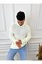 Sweater Oversize Double Layer Chain Knit Natural Cotton Loose Cut Non-Pilling Knitwear Sweater - 7