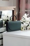 Women's Khaki Oval Flap Detailed Strap Shoulder Bag - 2