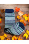 Scandinavian Design Extra Thick Patterned Winter Wool Socks - 4