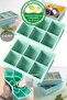 Food Grade Silicone Xxl 6-Piece Large Size Multi-Purpose Ice Mold Green 2 Pieces