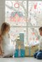Christmas Dream New Year Glass Door Wall Sticker Set in Pastel Colors - 2