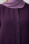 Seasonal Plum Embroidered Special Ferace - 7