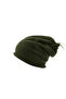 Khaki Unisex Winter Thermal Fleece Drawstring Beanie String Hat Drawstring Neck Collar Outdoor Women Men Beanie