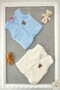 Baby Boy Honey Star Welsoft 2-Piece Baby Plush Vest with Snap Fasteners on the Front and Teddy Bear Emblem - 2