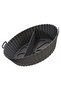 3 Pieces Practical Silicone Airfryer Baking Paper Toppers, Muffins, Two Compartment Oven Microwave Plate Hh - 7