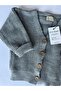 Gray Unisex Buttoned Knitwear Cardigan - 4