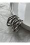 Silver Color Triple Hoop Earrings
