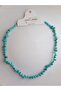 Misotrend Turquoise Turquoise Cracked Natural Stone Necklace