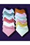 100% cotton 12-pack Muslin Collar Bib, Scarf Double Layer with Two Snaps Umay Baby Girl (SCARF, DROP)