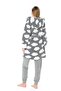 Women's Cloud Fleece 3-Piece Gray Pajama Set C4T9N6O4 - 4