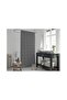Jackline Double Wing Bathroom Shower Curtain 2x110x200cm New Collection - 2