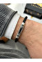 Men's Natural Stone Bracelet - Zircon Stone Embroidered Genuine Leather Adjustable Men's Bracelet