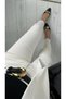 Monera High Waist Rosa High Waist Mom Jean-White (Buy 1 Size Larger) - 4