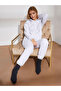 Hooded Zippered Women's Sweatshirt and Sweatpants Set - 3