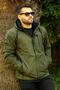 Men's Khaki Water Resistant Windproof Detachable Hooded Fishing Biker Coat 23EMNTR860