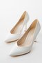 White Stiletto Women's Heeled Shoes V Model New Season Style Heel Stylish Comfortable Original Brand - 2