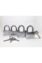 4 قطع من الأقفال تفتح بمفتاح واحد - أقفال