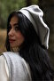 قبعة رسام كشمير رمادية اللون نسائية - 3