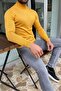 Slim Fit Half Fisherman Yellow Knitwear Sweater - 4