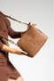 İmpolo Alberta KamelEmpirme Print Women's Shoulder and Crossbody Bag 19x23 Size
