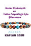 Certified Genuine Tiger's Eye, Apatite Healing Bracelet for Star Falling Illness 8mm