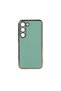 Samsung Galaxy S23 Premium Tpu Cover with Gold Color Edge Luxury Finish. Compatible