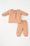 Baby Girl Long Sleeve Blouse Bottom Gabardine 2 Piece Set