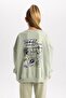 Girl's Looney Tunes Oversize Fit Crew Neck Thick Sweatshirt B1552A823Au - 8